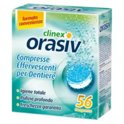 NOVA ARGENTIA Orasiv Clinex 56 Compresse Effervescenti per Protesi Dentaria New