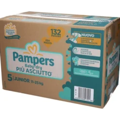 FATER SpA Pampers Baby-Dry Junior Taglia 5 132 Pannolini Hot