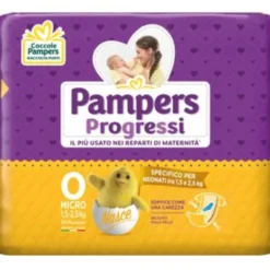 FATER SpA Pampers Progressi Pannolini Misura 0 Micro 24 pezzi Discount