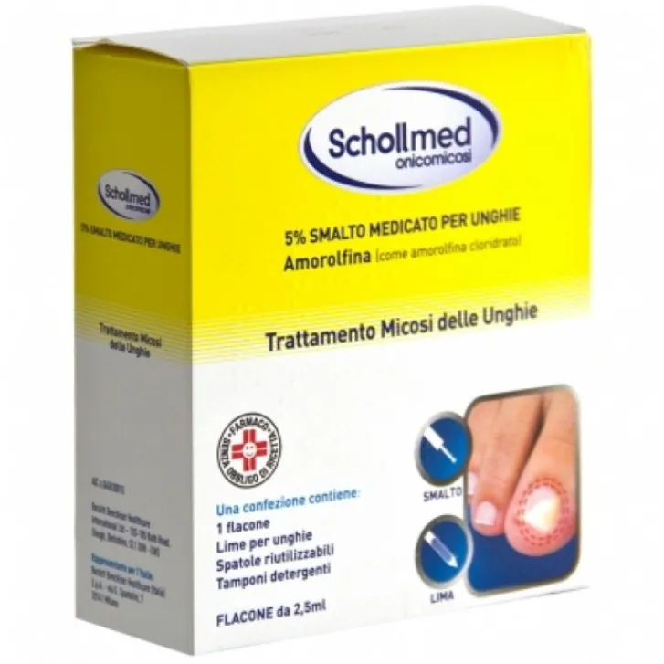 COOPER Schollmed Onicomicosi Smalto Medicato + Lima Trattamento Micosi 2,5 ml Outlet