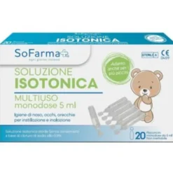 SOFARMAPIU' Sofarma+ Soluzione Salina Isotonica 20 Flaconcini - Igiene Nasale Best