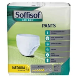 S.I.L.C. SpA Soffisoff Pannoloni Pants Incontinenza Extra taglia M 9 pezzi Hot
