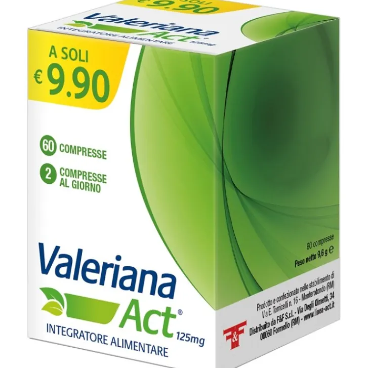 F&F Valeriana Act 60 Capsule - Integratore per il Benessere Mentale Clearance
