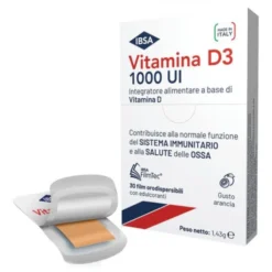 IBSA FARMACEUTICI Vitamina D3 1000 Ui Ibsa 30 film orodispersibili - Integratore Sistema Immunitario e Benessere delle Ossa Best